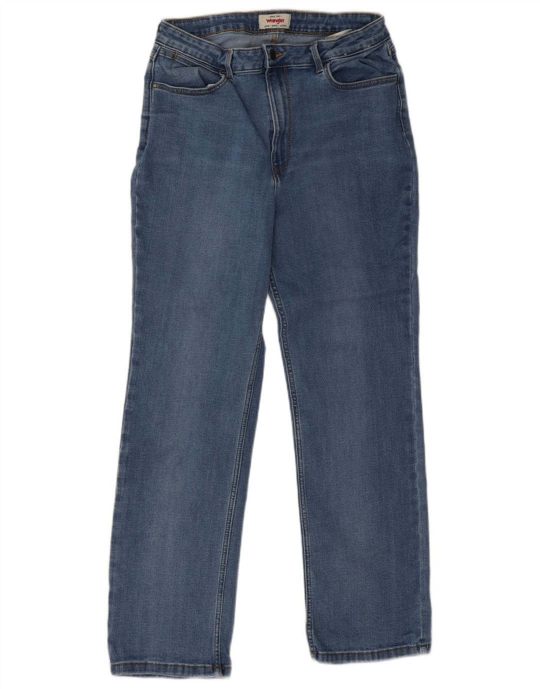 Мужские прямые джинсы Wrangler W32 L30 синие, хлопок