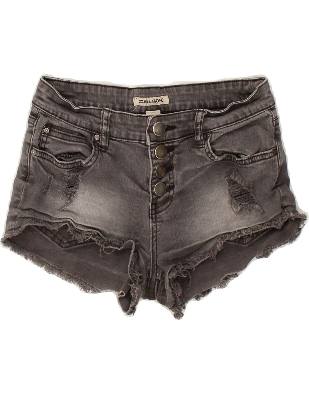 BILLABONG Womens Denim Shorts W25 XS  Grey Cotton Vintage Billabong and Second-Hand Billabong from Messina Hembry 