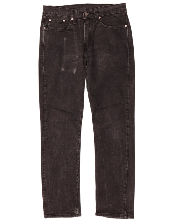 Мужские прямые джинсы Levi's 514 W31 L32, черный хлопок
