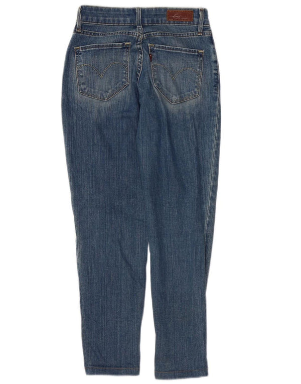 LEVI'S Womens Bold Curve Skinny Jeans W25 L25 Blue Cotton