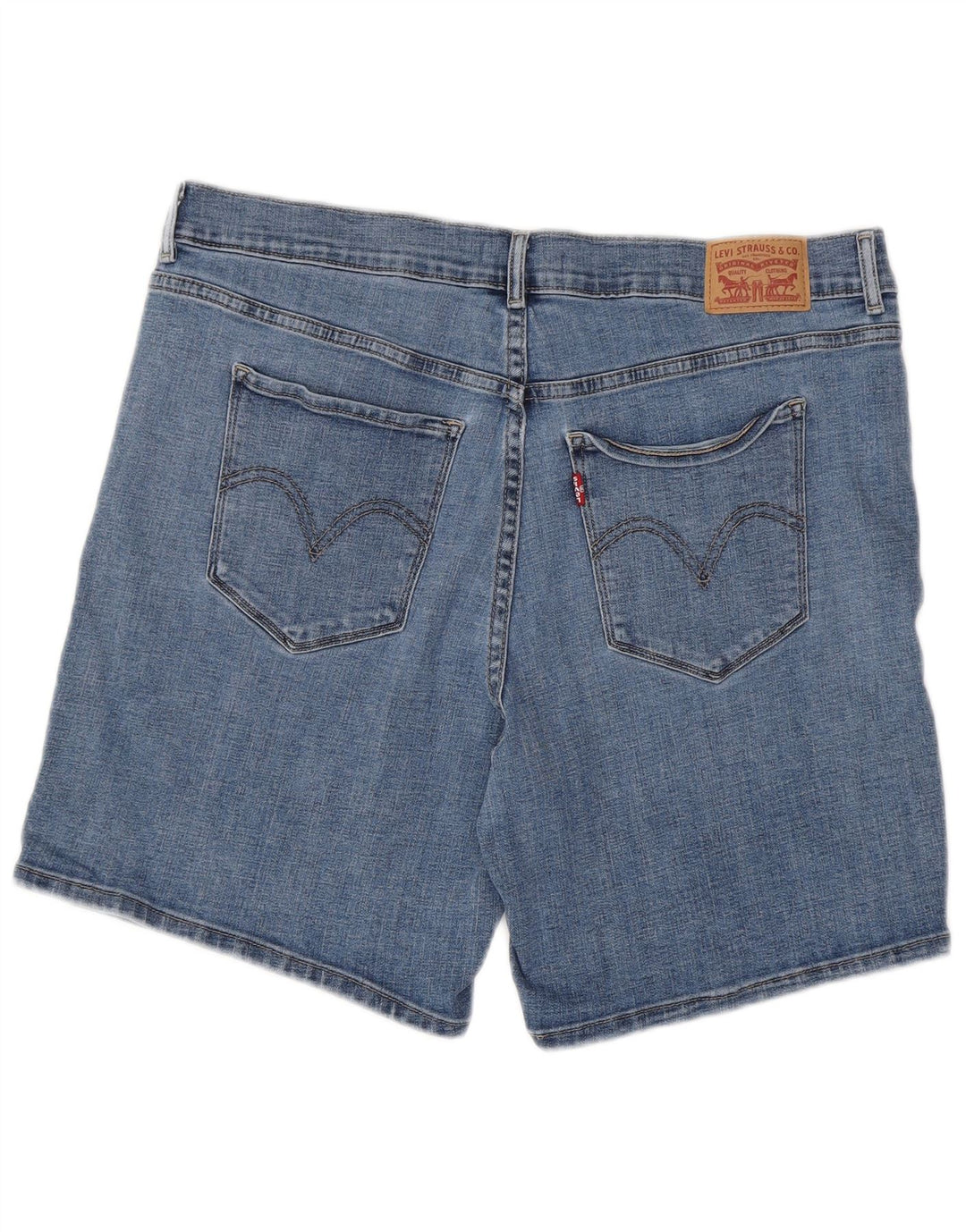 Женские классические джинсовые шорты Levi's W32, большие синие, хлопок