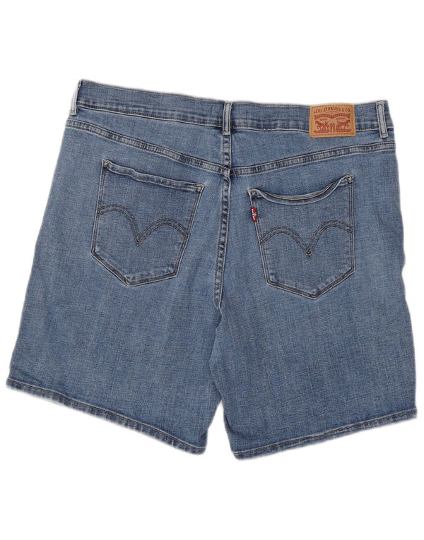Женские классические джинсовые шорты Levi's W32, большие синие, хлопок