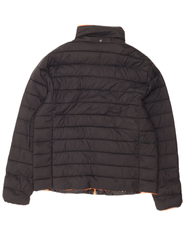 Женская стеганая куртка Superdry UK 20 2XL, черный нейлон