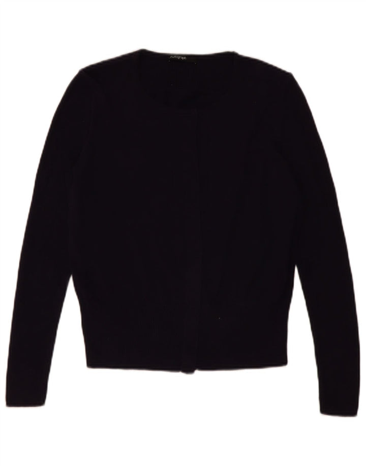 Женский кардиган Marks & Spencer UK 12, средний темно-синий