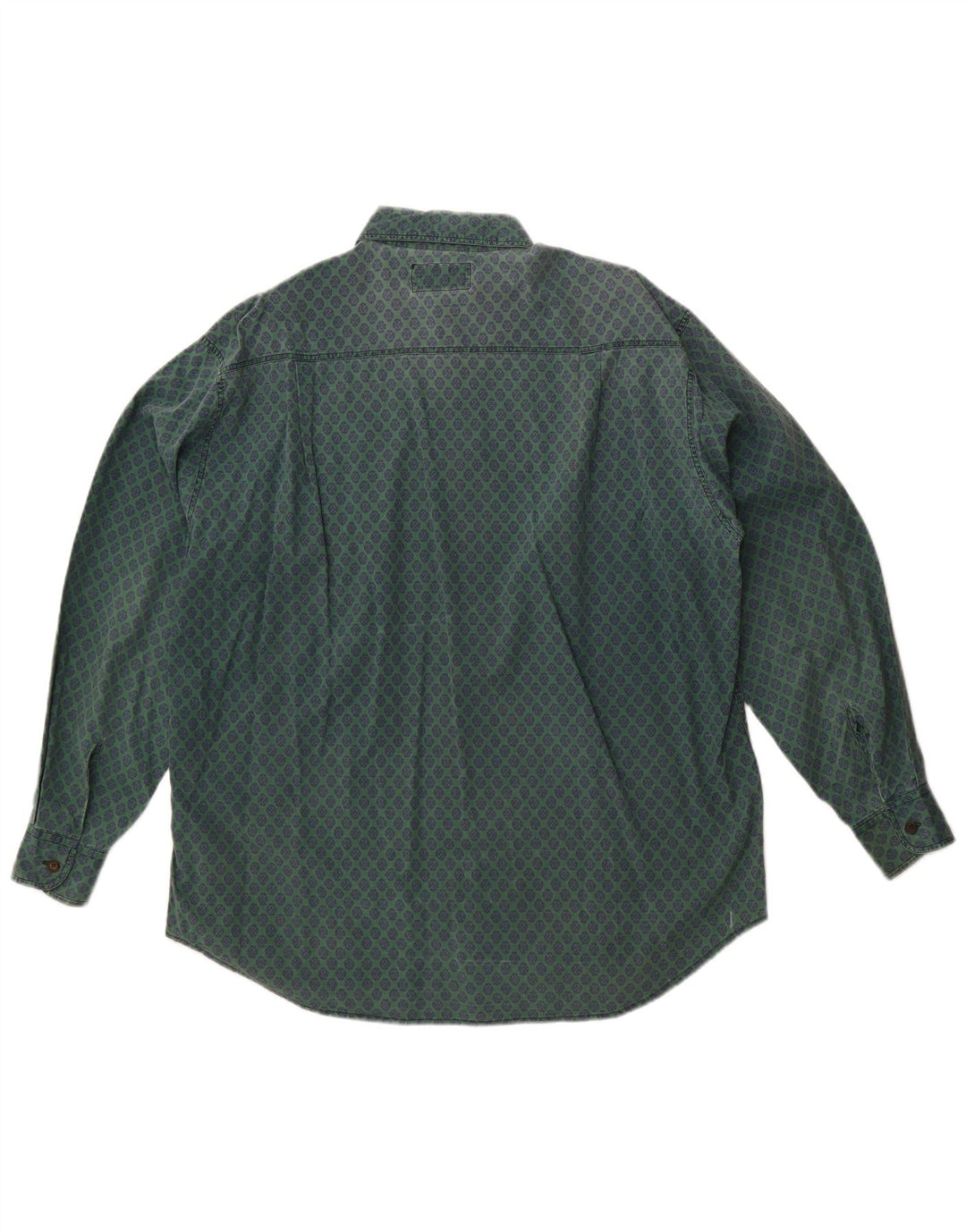 Мужская рубашка Spitfire среднего зеленого цвета с цветочным принтом