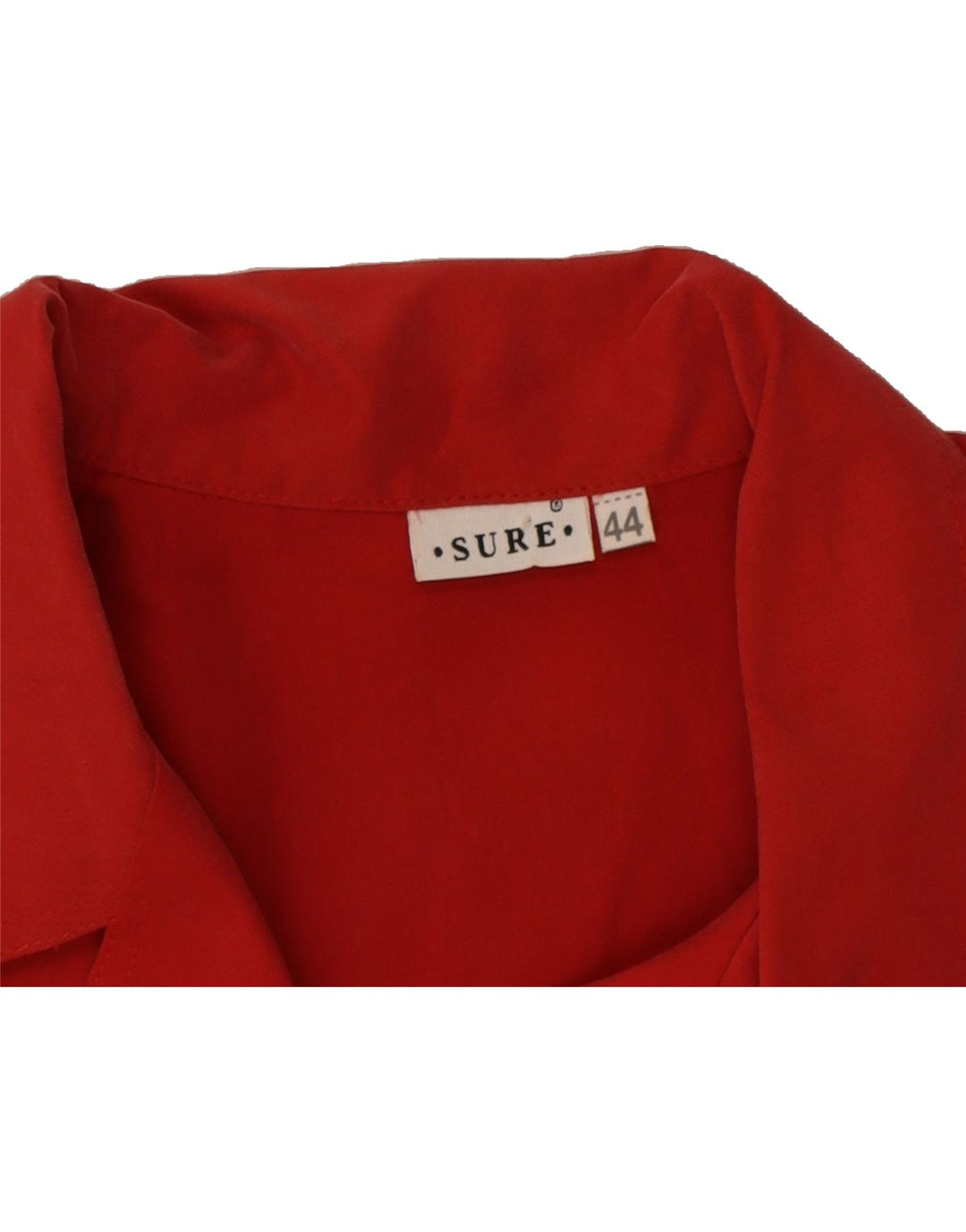 VINTAGE Womens Sleeveless Shirt Blouse IT 44 Medium Red Polyester Vintage Vintage and Second-Hand Vintage from Messina Hembry 