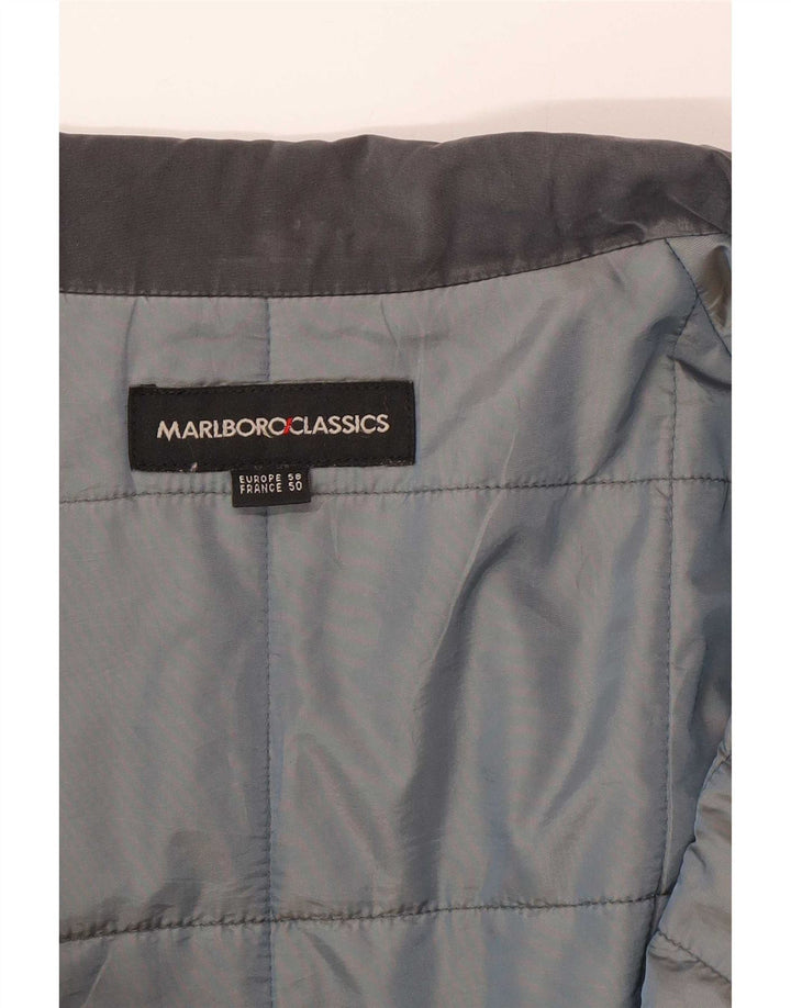 Мужская стеганая куртка Marlboro Classics IT 58 4XL синяя