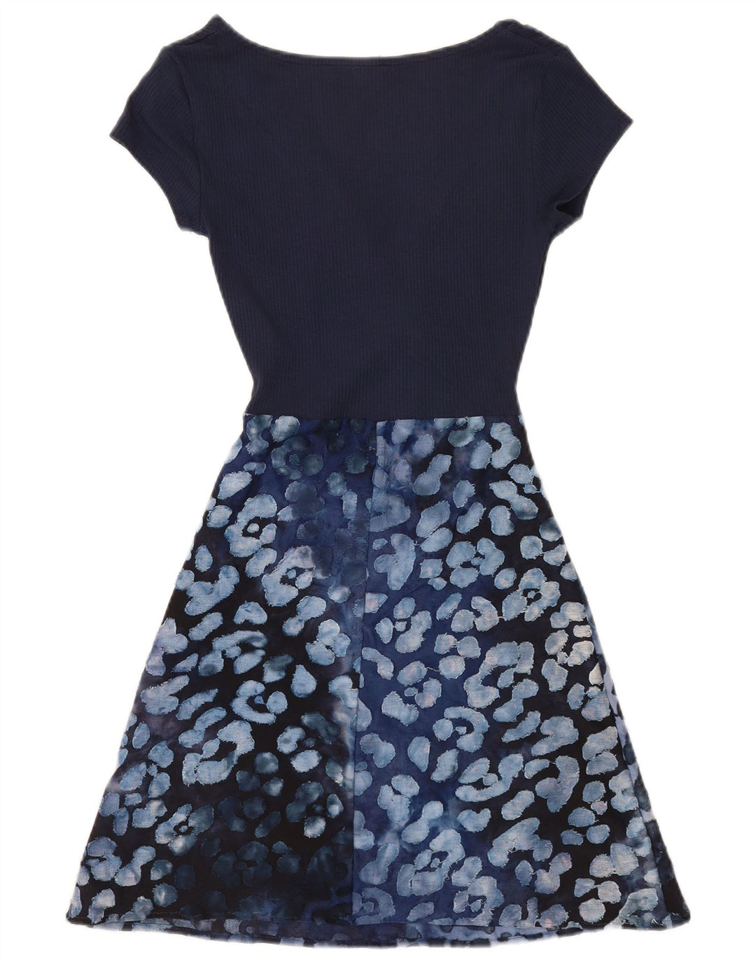 Женское платье А-силуэта с абстрактным узором Desigual UK 12, средний синий вискоза