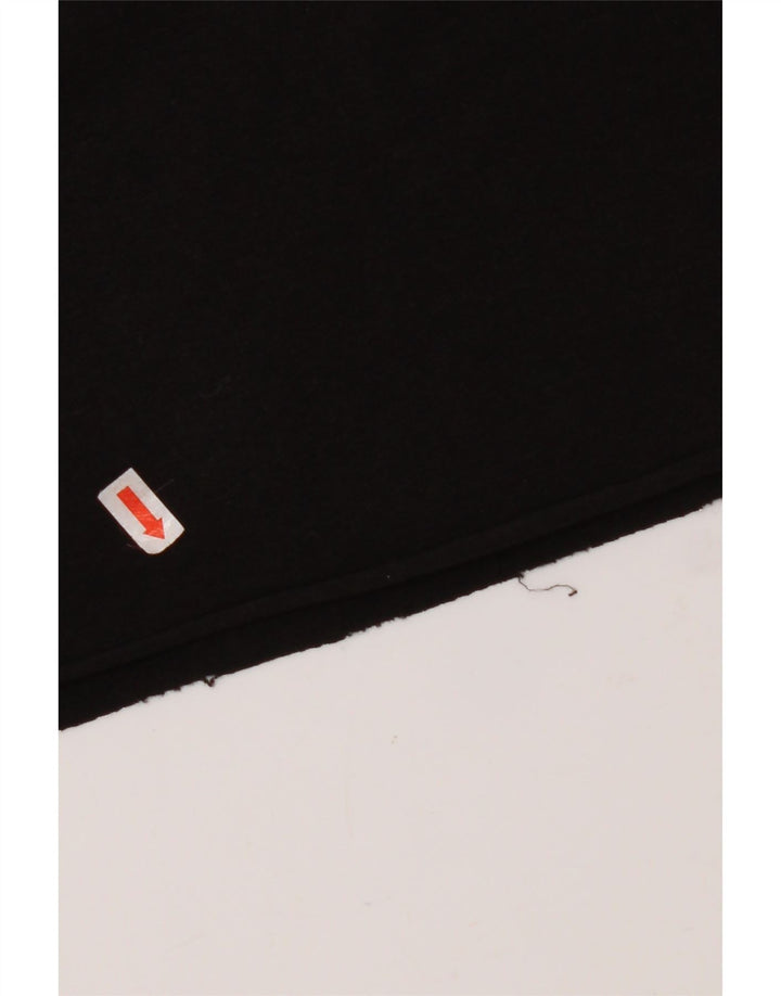 KAPPA Женская укороченная футболка оверсайз с рисунком, топ UK 10, маленький черный хлопок