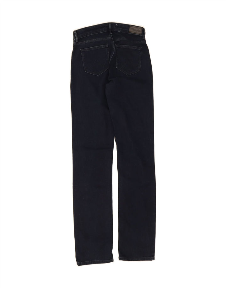 WRANGLER Womens Straight Jeans W26 L32 Navy Blue Cotton Vintage Wrangler and Second-Hand Wrangler from Messina Hembry 