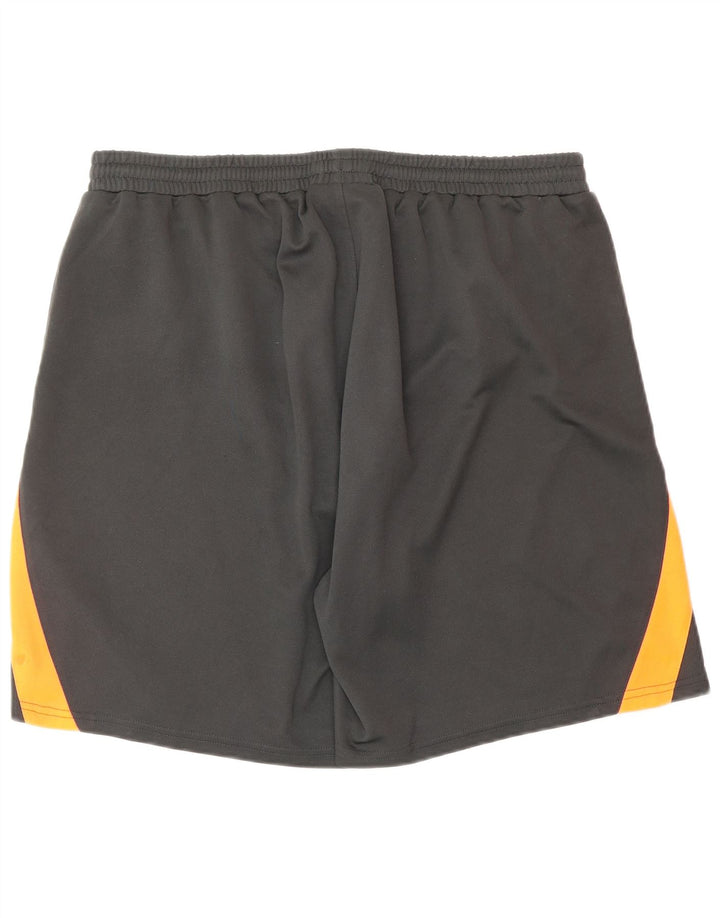 Мужские спортивные шорты VINTAGE с графическим рисунком 2XL, серые с цветными блоками