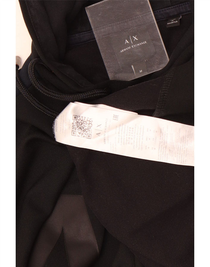 Мужской джемпер с капюшоном Armani Exchange, средний черный, полиэстер