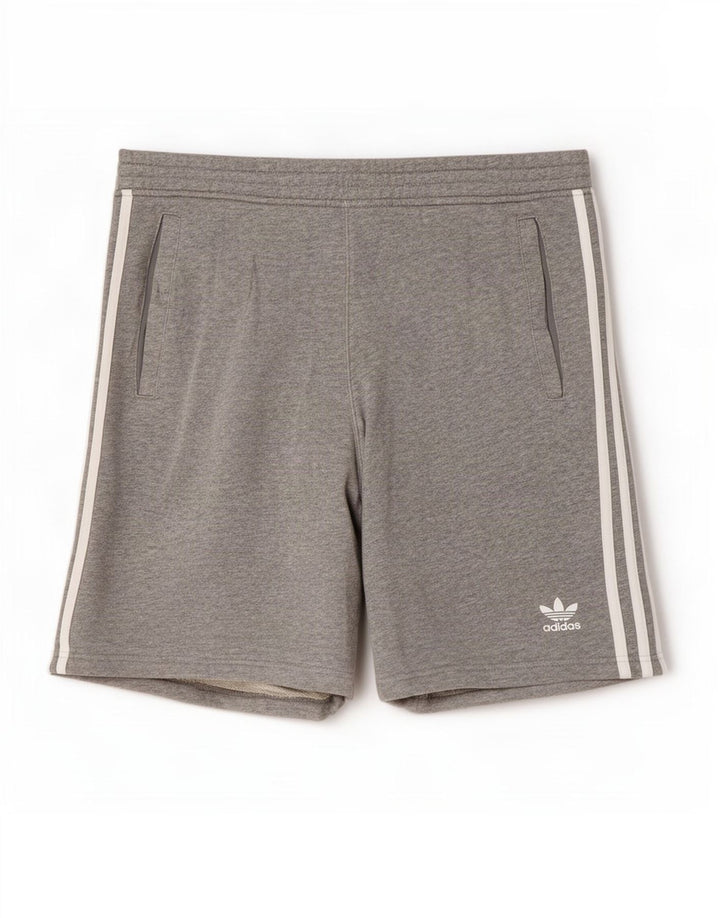 Мужские спортивные шорты Adidas, большие серые хлопковые крапинки