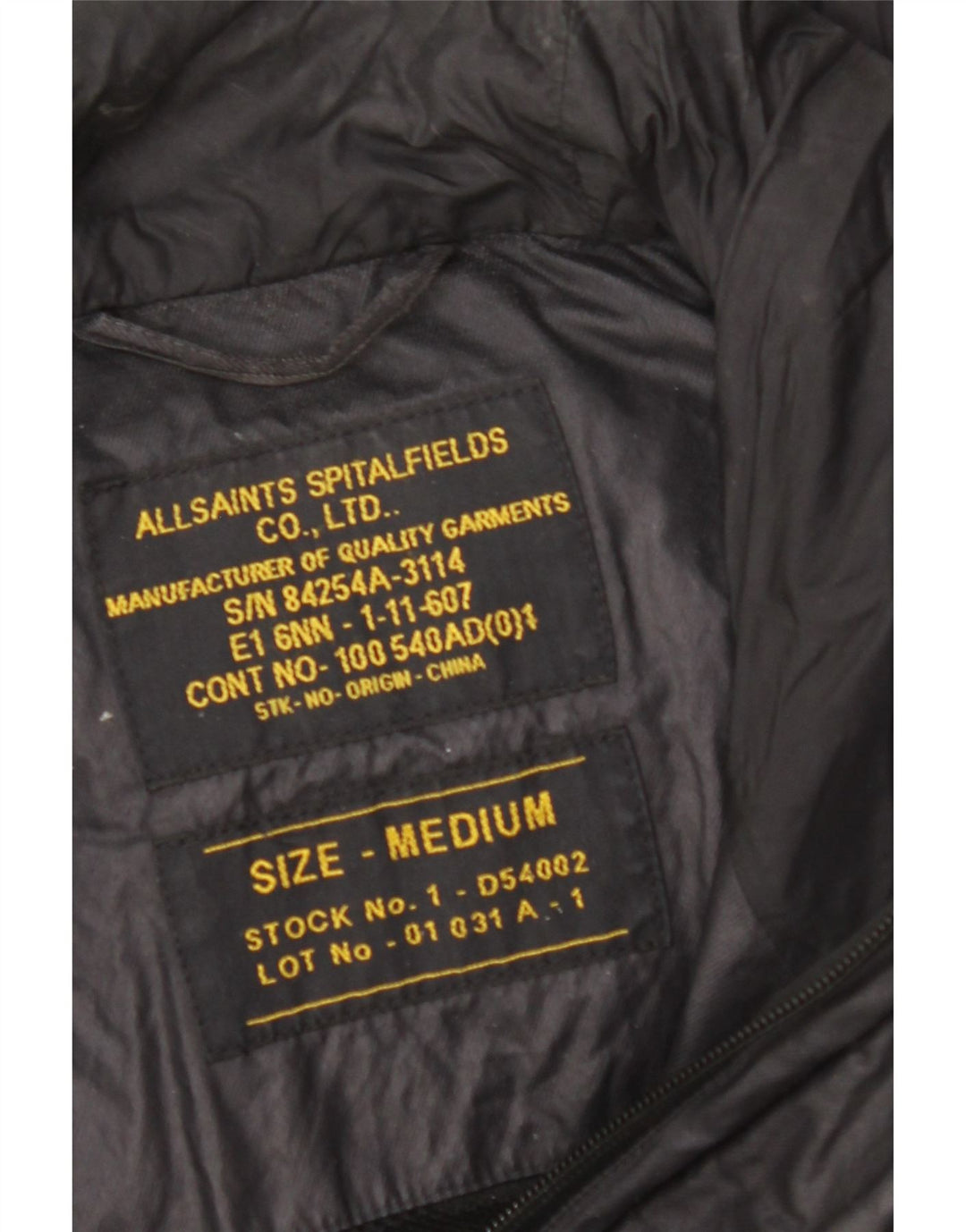 Мужская куртка с капюшоном ALL SAINTS UK 38, средний черный