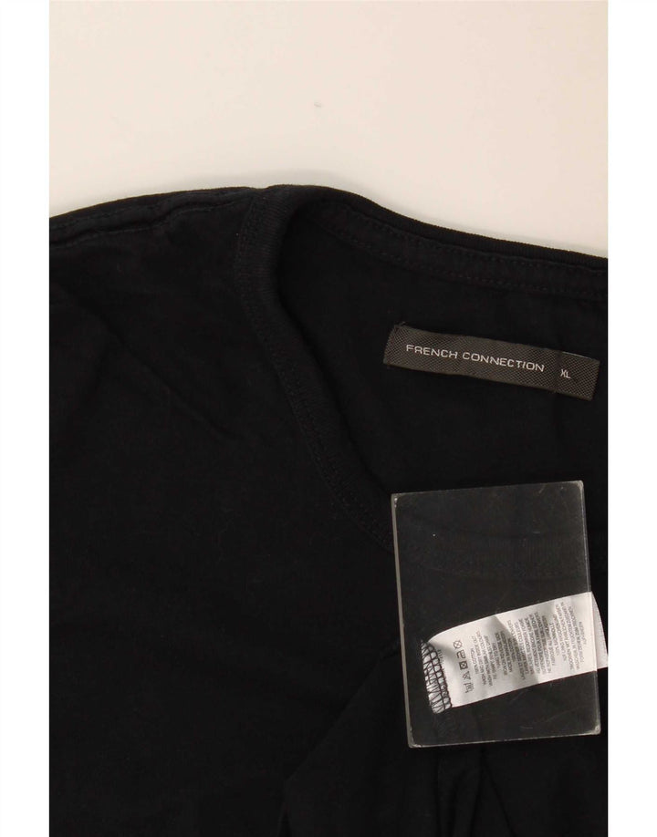 Мужская футболка French Connection Top XL, черный хлопок