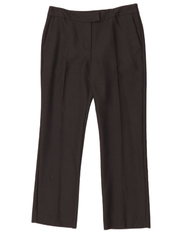 Женские прямые костюмные брюки со средней посадкой Max & Co. UK 8 Small W30 L28, черные