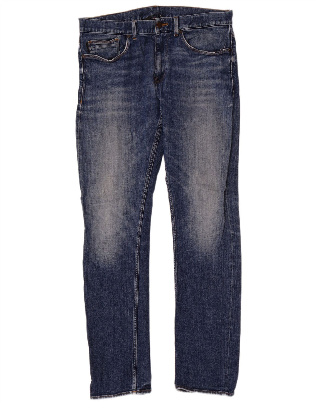 Мужские узкие джинсы Calvin Klein W33 L32, синий хлопок