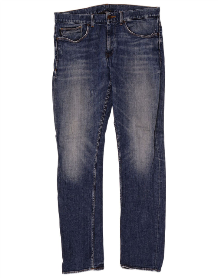 Мужские узкие джинсы Calvin Klein W33 L32, синий хлопок