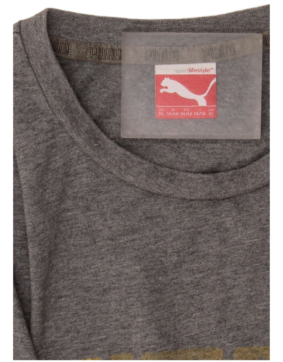 Мужская футболка с рисунком Puma Top XL Серая