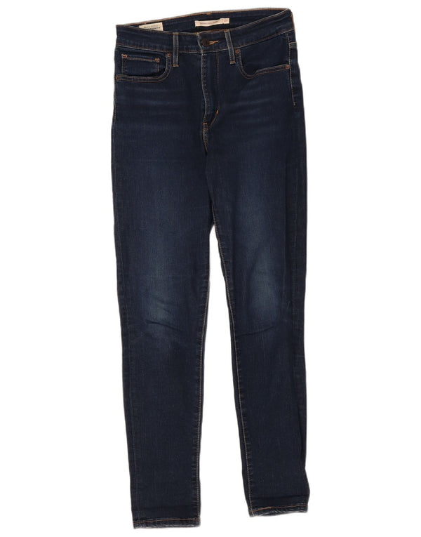 Женские джинсы скинни Levi's 721 с высокой посадкой W27 L28 Темно-синие хлопковые