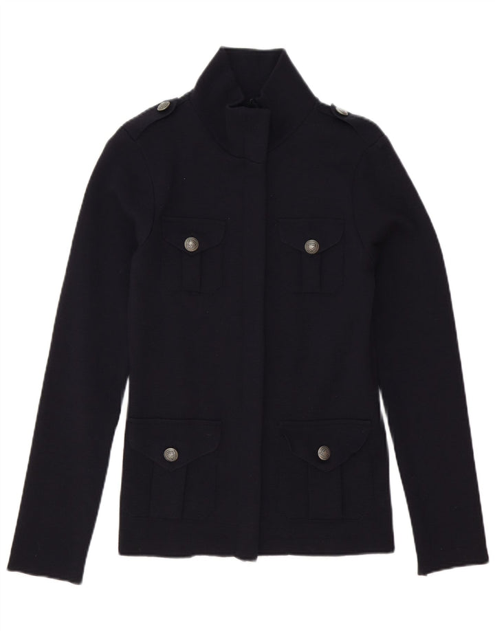 Женский кардиган Blauer UK 10, маленький, темно-синий, шерсть