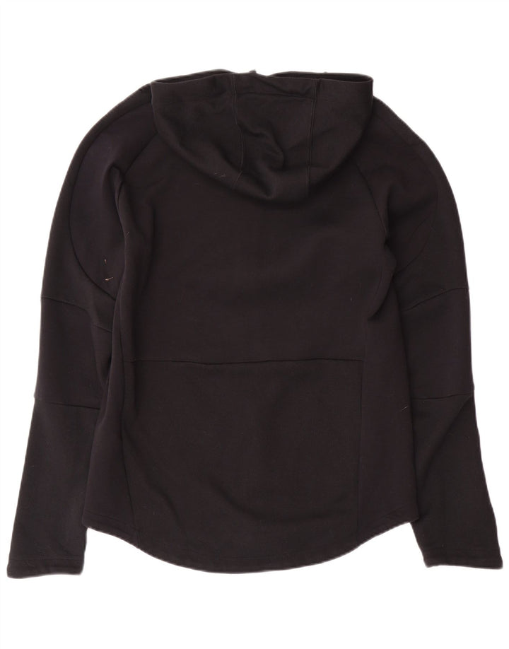 Женский свитер с капюшоном на молнии PUMA UK 14, средний черный, хлопок