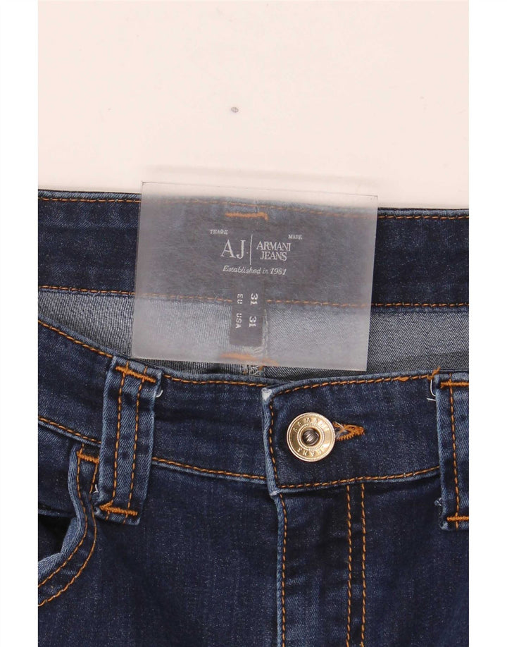 Женские прямые джинсы Armani W31 L32 Темно-синие, хлопок