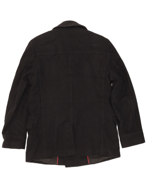 Мужское бушлат Hugo Boss UK 44 2XL Черный из натуральной шерсти