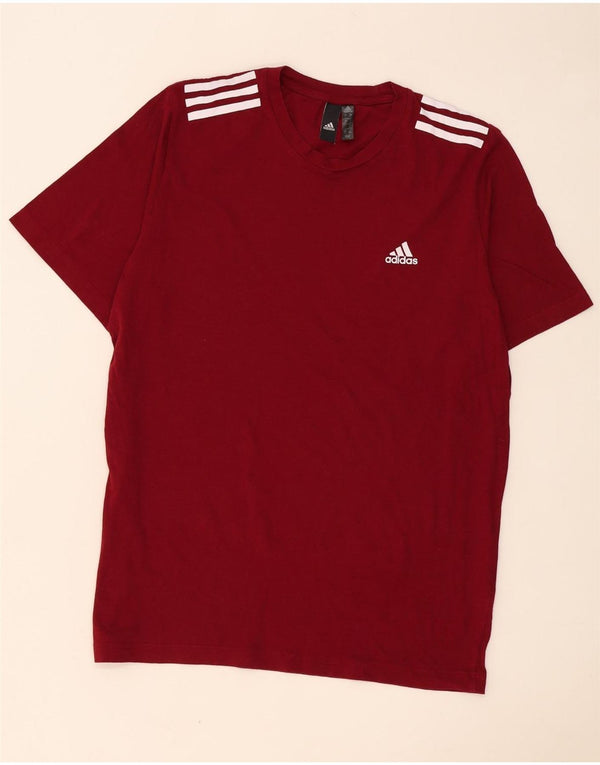 Adidas Мужская футболка Top Large Burgundy Cotton