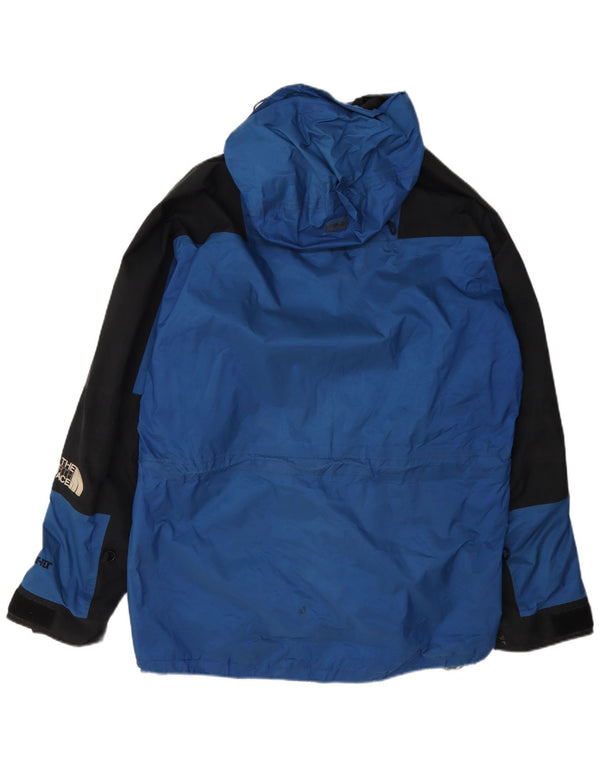 Мужская дождевик с капюшоном The North Face UK 40, большой синий нейлон с цветными блоками
