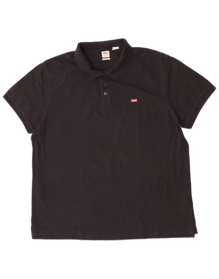 Мужская рубашка поло Levi's Standard 2XL, черный хлопок