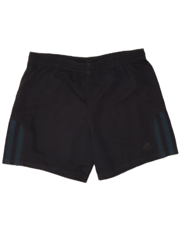 Мужские спортивные шорты Adidas XL темно-синие из полиэстера