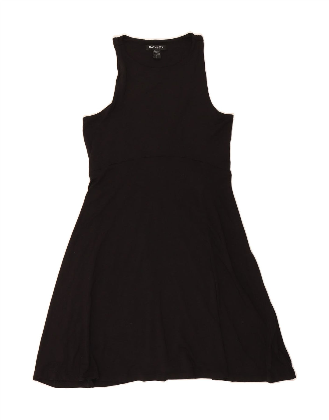 ATHLETA Womens Sleeveless A-Line Dress UK 8 Small Black Modal Vintage Athleta and Second-Hand Athleta from Messina Hembry 