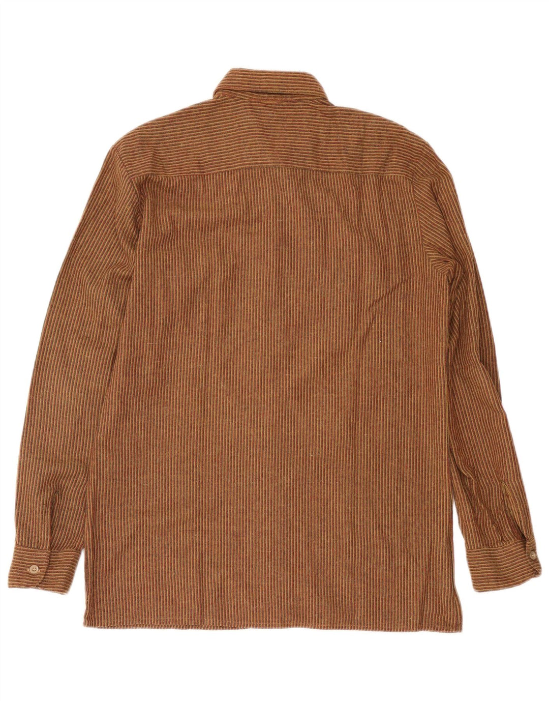 NORTONS Мужская фланелевая рубашка IT 50 Medium Brown в тонкую полоску