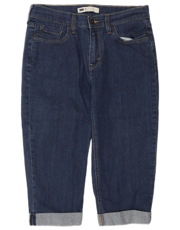 Женские капри LEVI'S US 8 Medium W29 L17 Синие хлопковые