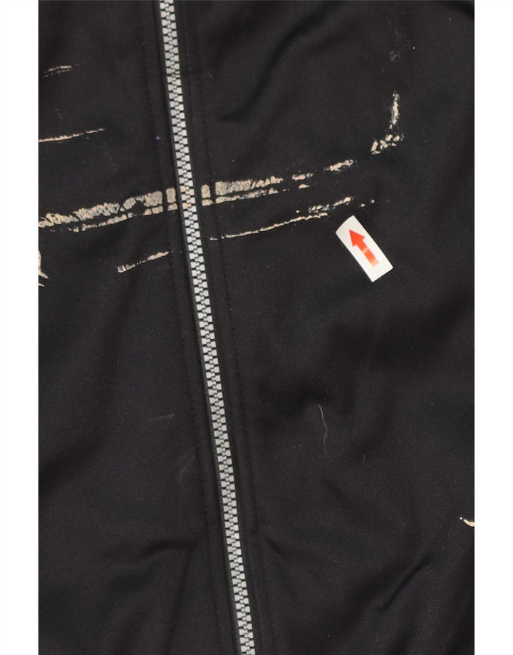 Мужской спортивный костюм Asics с графическим рисунком IT 54 XL, черный с цветными блоками