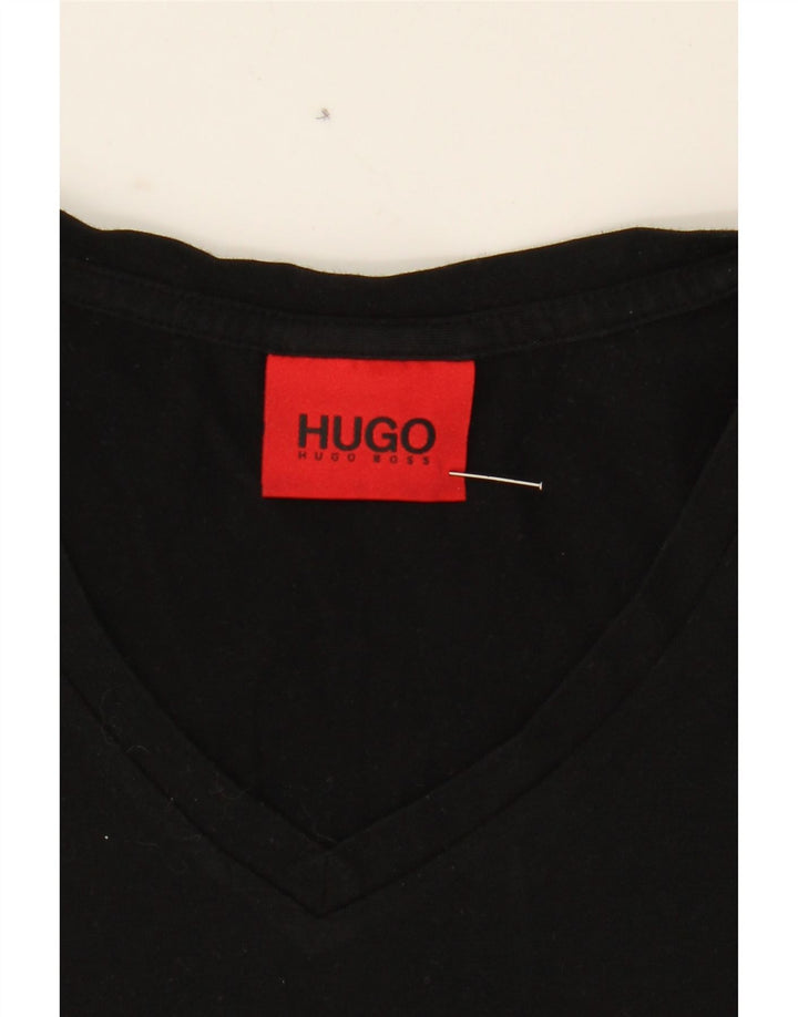 HUGO BOSS Mens T-Shirt Top Large Black Cotton Vintage Hugo Boss and Second-Hand Hugo Boss from Messina Hembry 