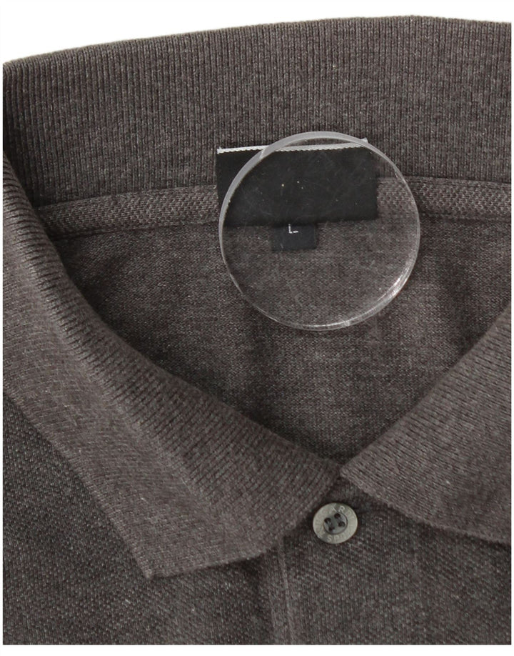 Мужская рубашка-поло TRUSSARDI, большая серая, хлопок