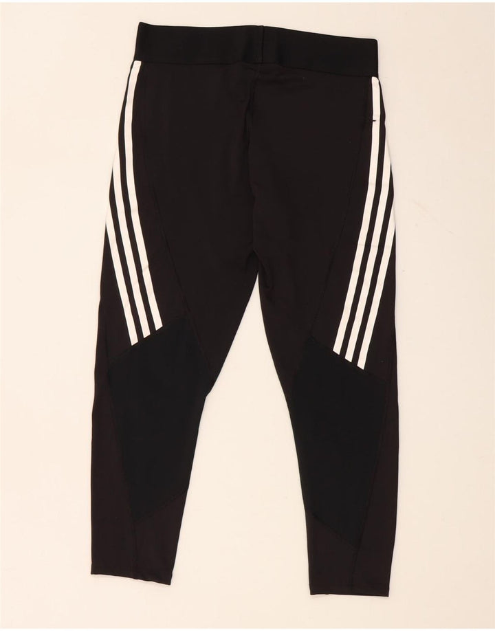 Женские леггинсы Adidas Aeroready UK 12/14, средний черный полиэстер