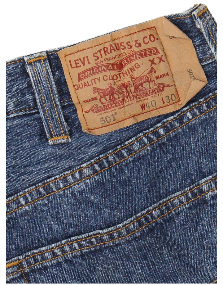 Мужские джинсовые шорты Levi's 501 W40 XL, синие, хлопок