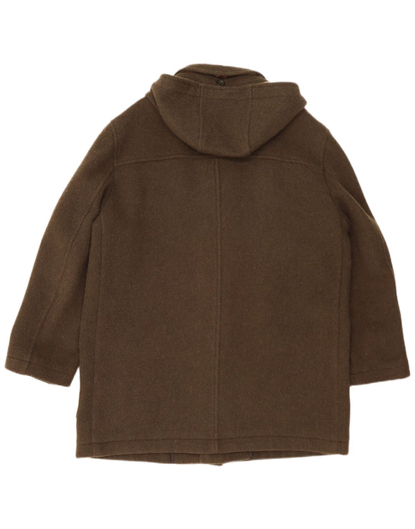 Винтажный мужской дафлкот с капюшоном UK 42 XL Хаки
