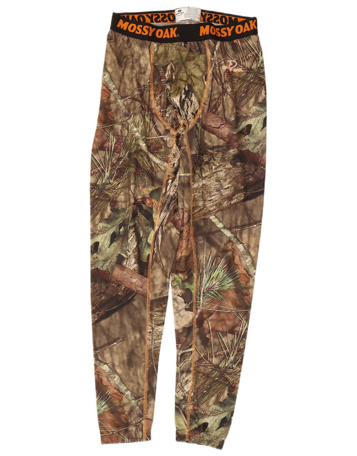 Мужские леггинсы Mossy Oak с рисунком, средний цвет хаки, камуфляжный полиэстер