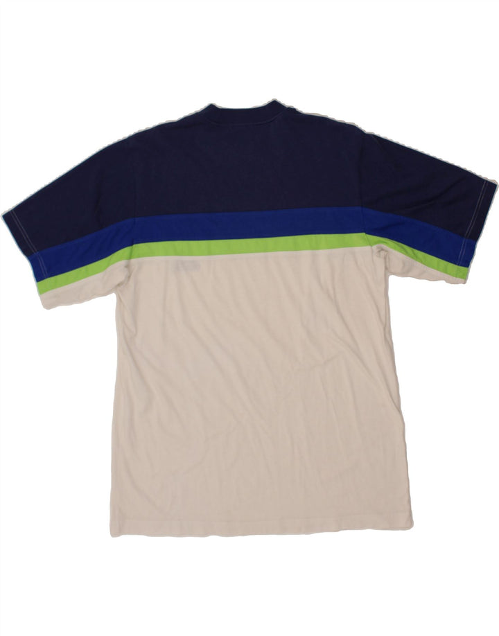 ADIDAS Mens T-Shirt Top Large Multicoloured Colourblock Vintage Adidas and Second-Hand Adidas from Messina Hembry 