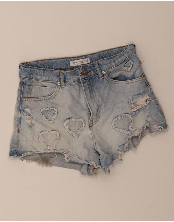 Джинсовые шорты Zara для девочек 13–14 лет, W26, синие