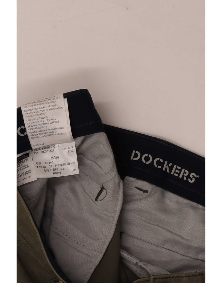 Мужские шорты-карго Dockers W34, большие, цвета хаки, хлопок