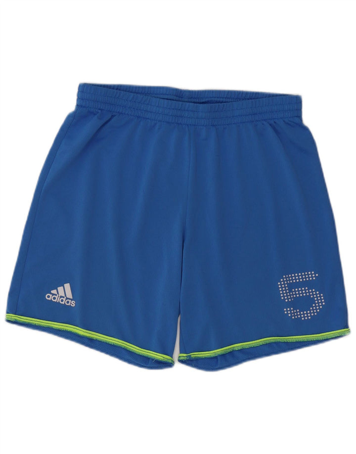 Мужские спортивные шорты Adidas с рисунком, большие синие, полиэстер