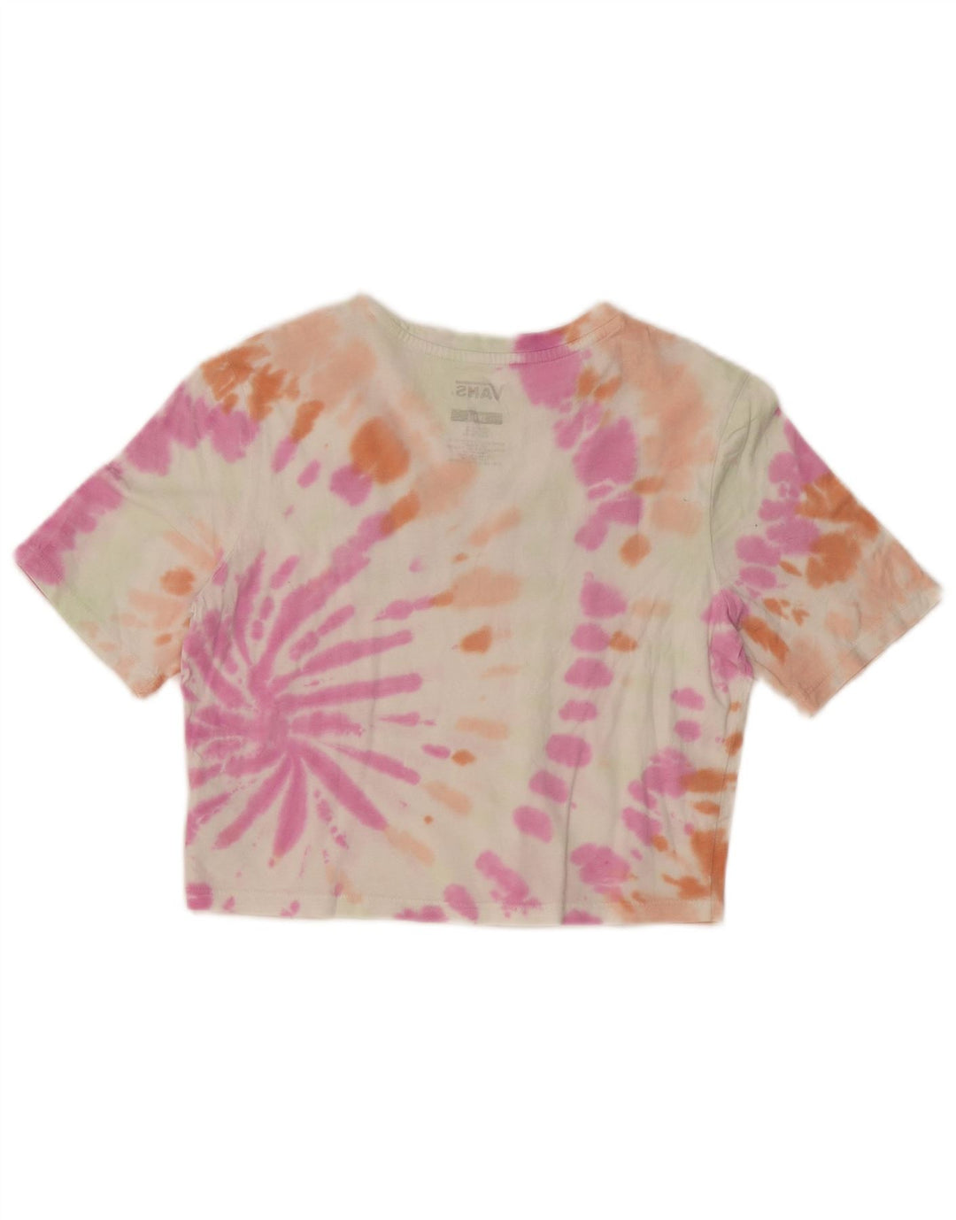 Женская укороченная футболка с рисунком VANS Top UK 8 Small Multicolored Tie Dye