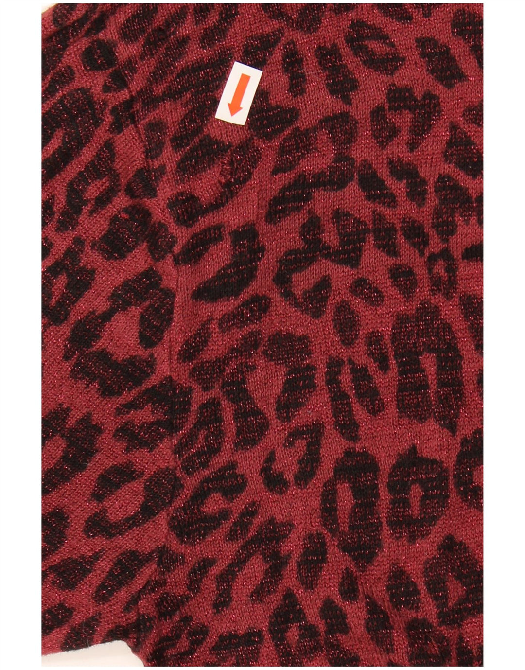 MARKS & SPENCER Womens Crew Neck Jumper Sweater UK 10 Small Maroon