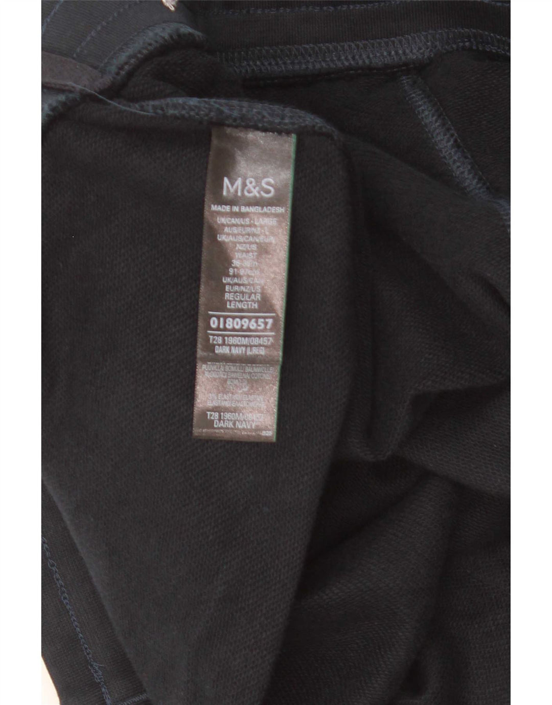Мужские спортивные шорты Marks & Spencer, большие темно-синие, хлопок