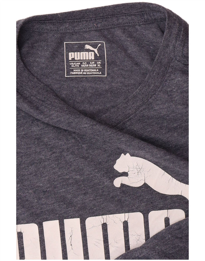 Мужская футболка с рисунком PUMA Top XL, синяя